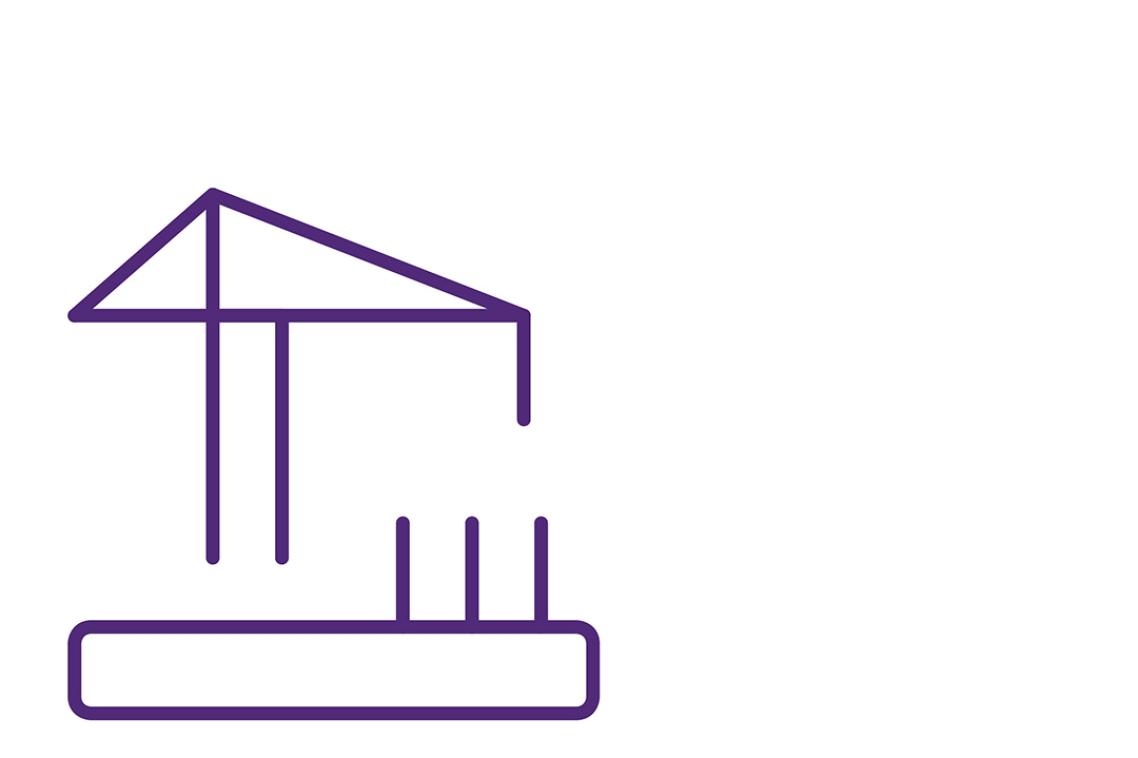 A graphic depicting a crane.